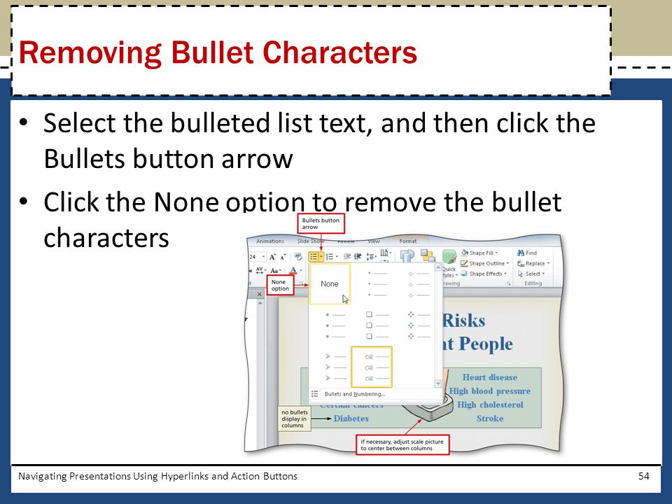 Removing Bullet Characters