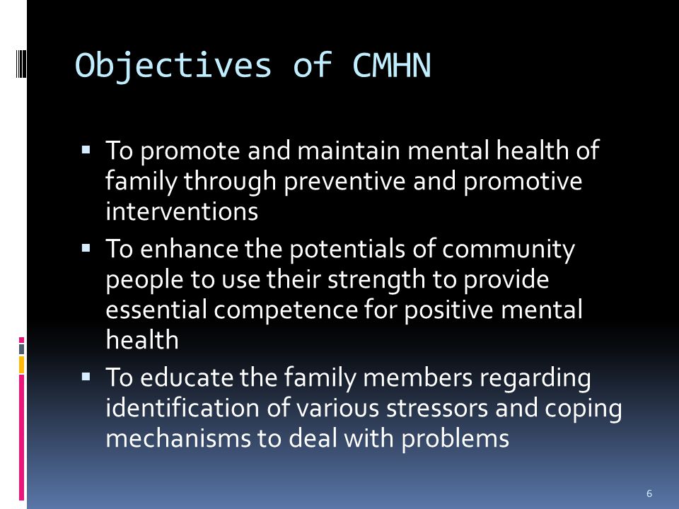Community Mental Health Nursing - Ppt Download
