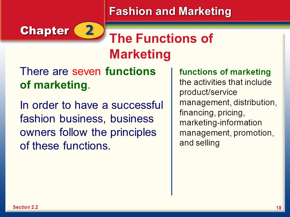 The Functions of Marketing