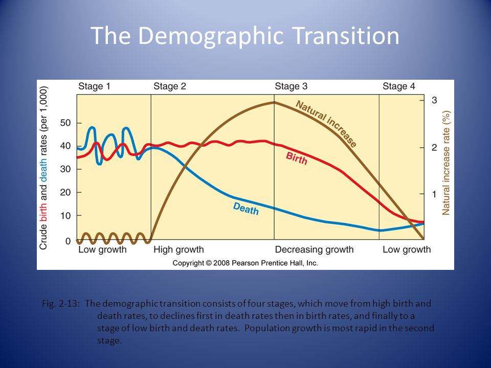 four stages of demographic transition