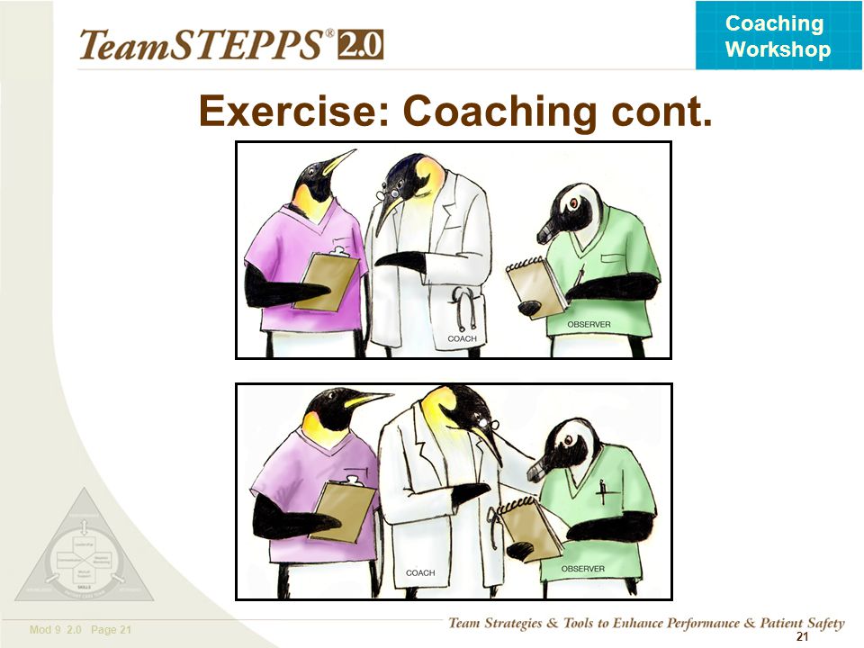 Exercise: Coaching cont.