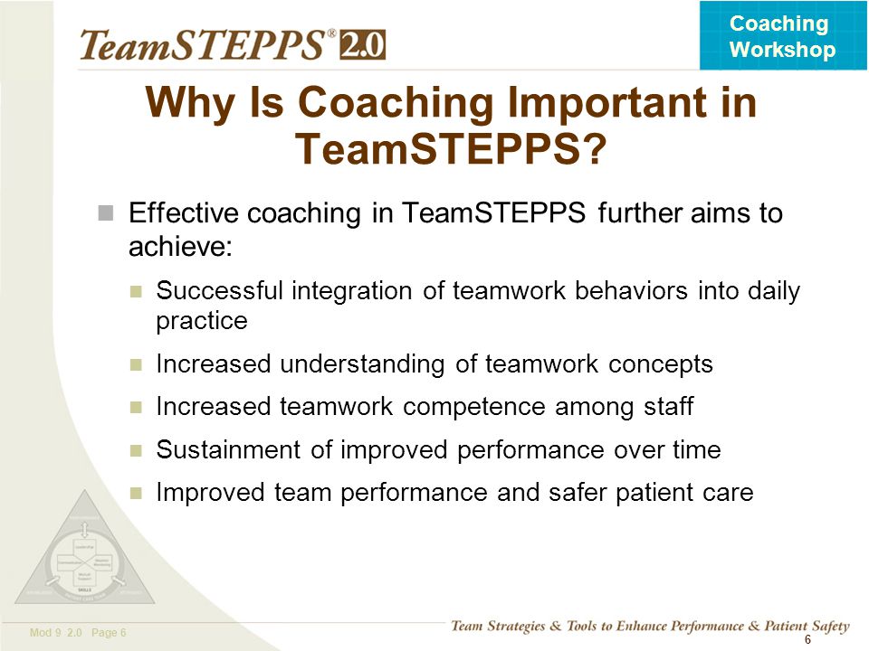 Why Is Coaching Important in TeamSTEPPS