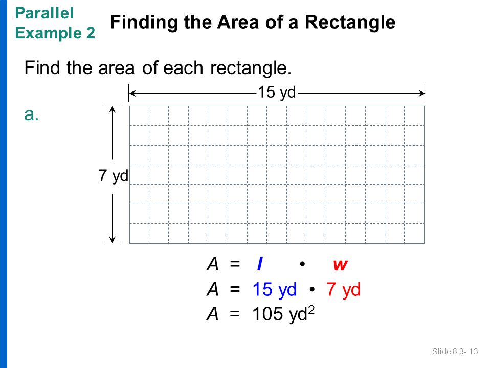 Finding the Area of a Rectangle