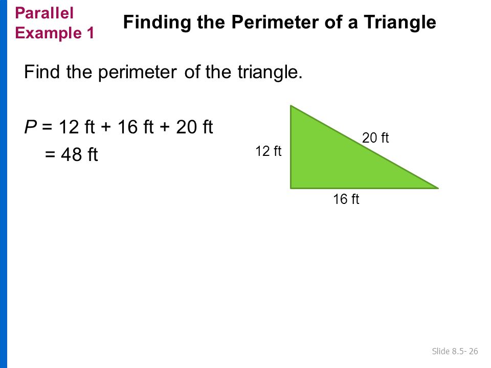Finding the Perimeter of a Triangle