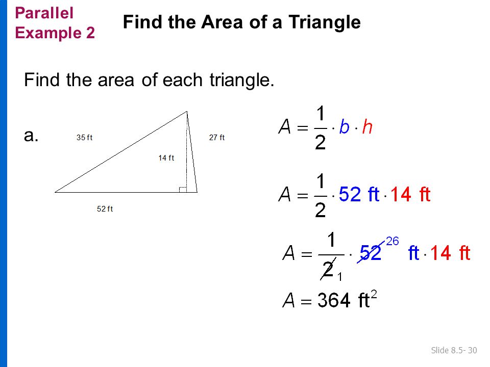 Find the Area of a Triangle