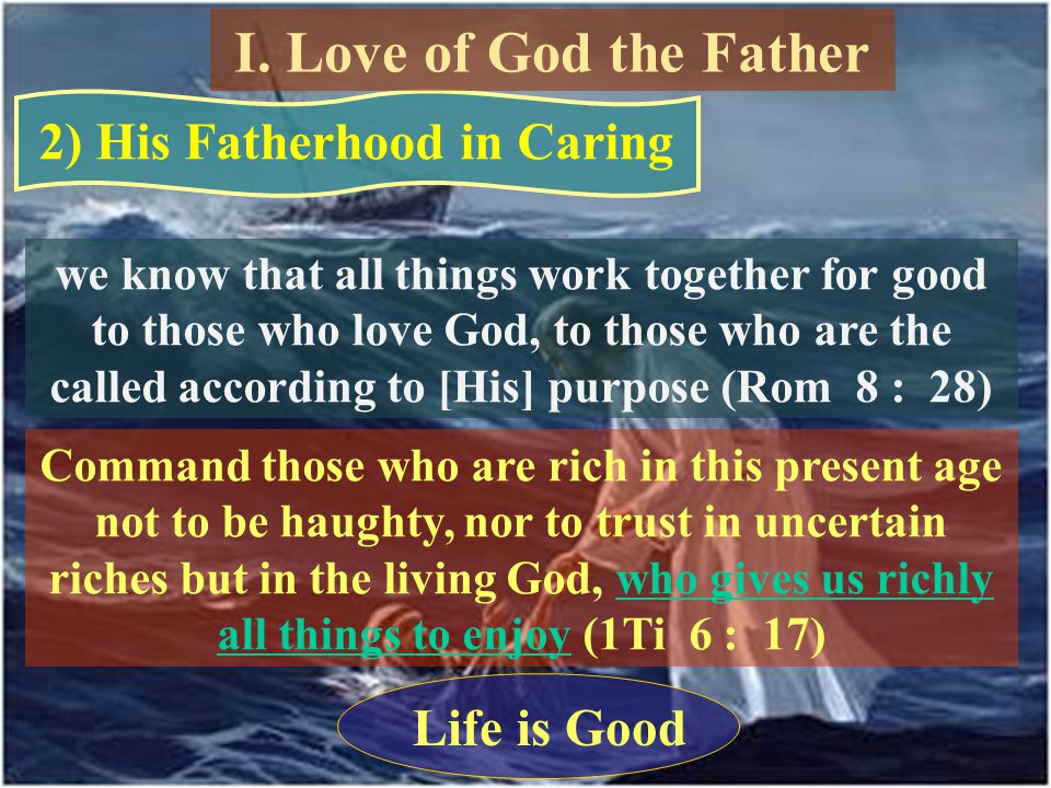 2) His Fatherhood in Caring