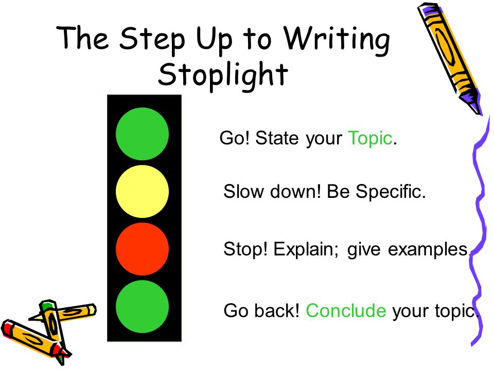 Image result for stop light paragraph