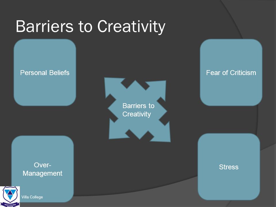 barriers to creativity ppt