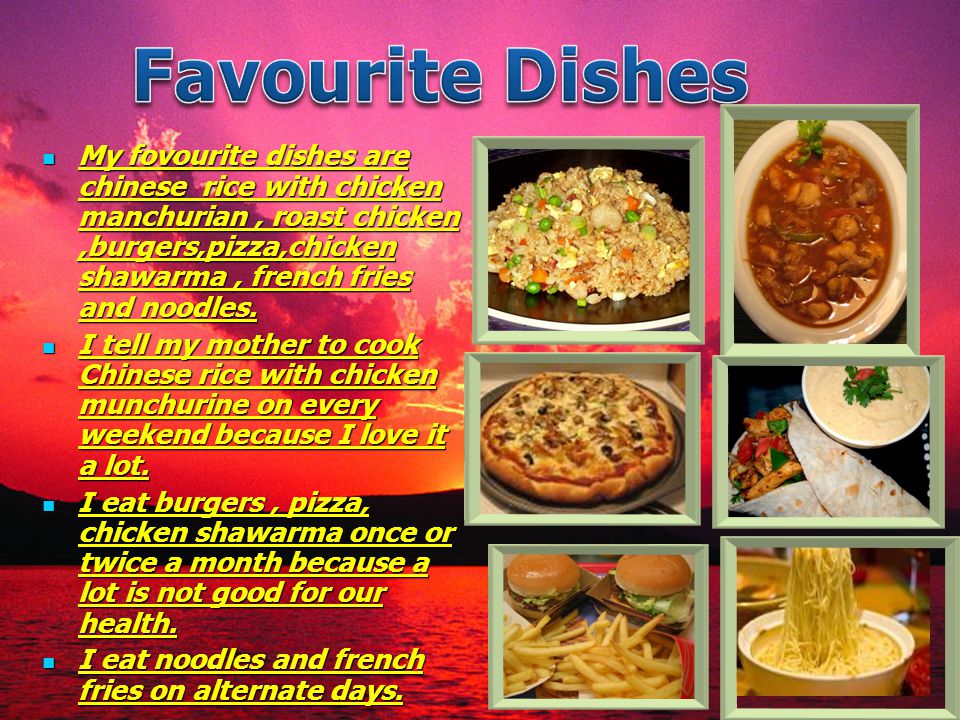 Favourite Dishes