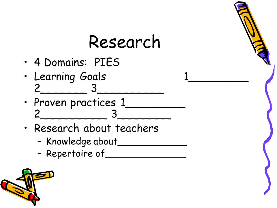 Research 4 Domains: PIES