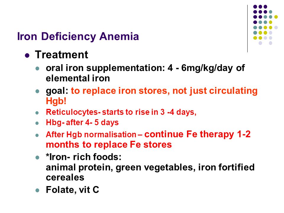 iron deficiency anemia in children