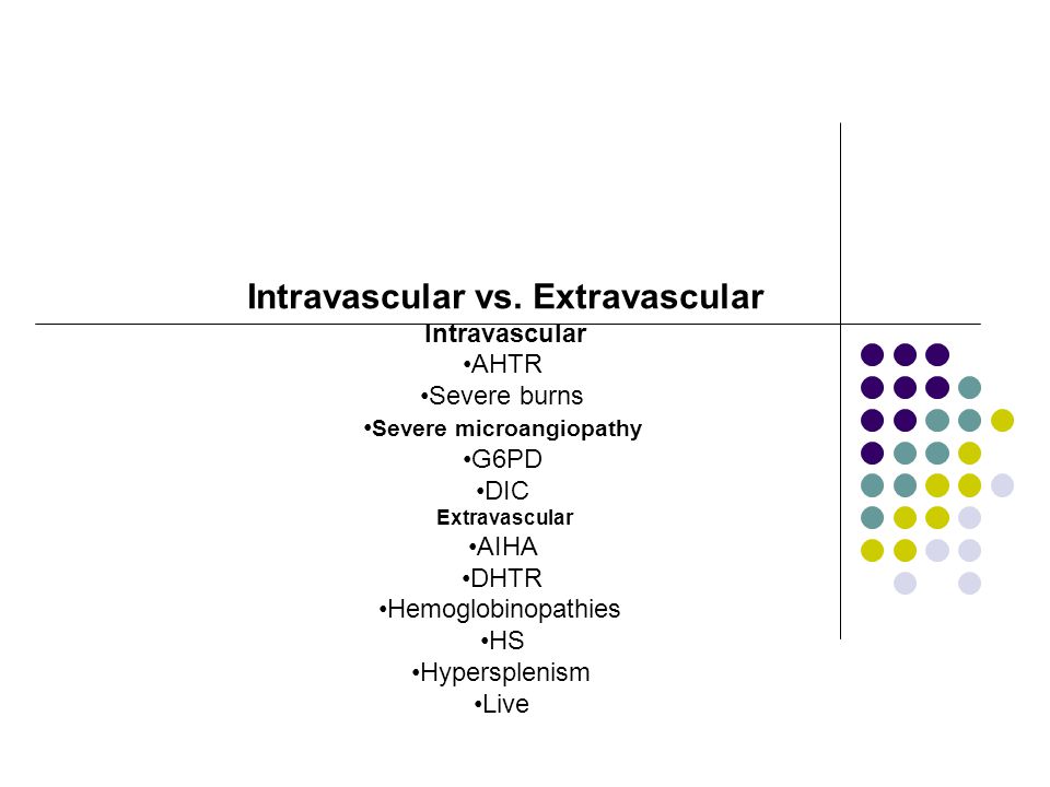 Intravascular vs. Extravascular