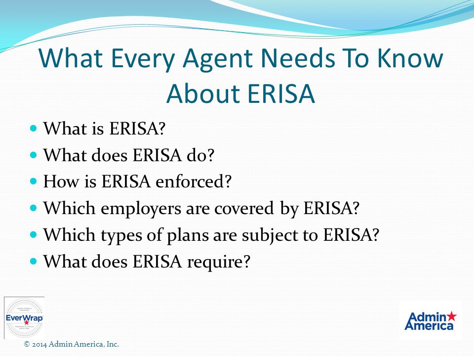Erisa Compliance For Welfare Benefit Plans Ppt Video Online Download