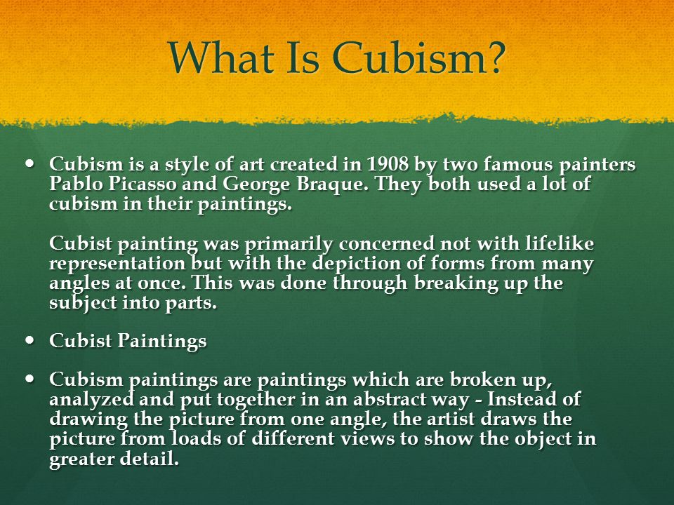 What Is Cubism