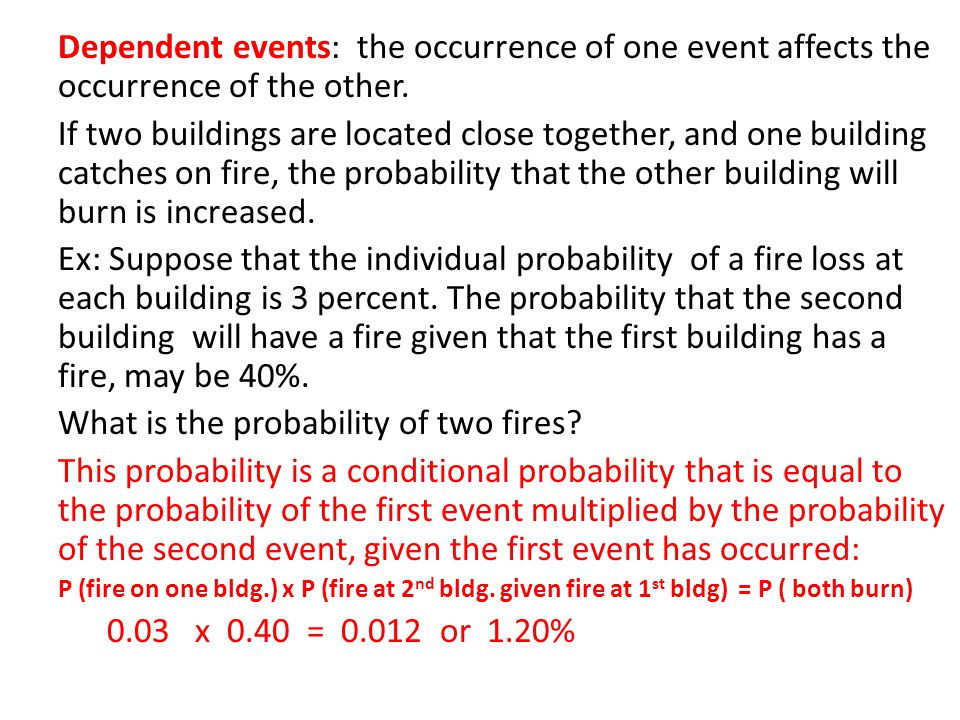 What is the probability of two fires