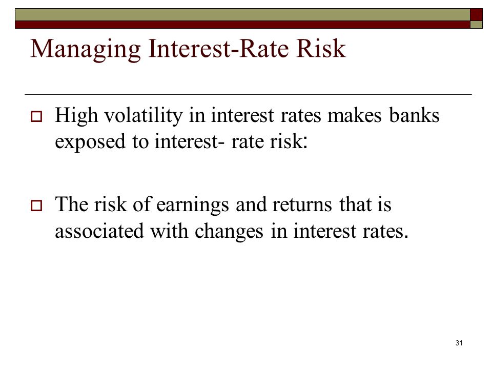 Managing Interest-Rate Risk