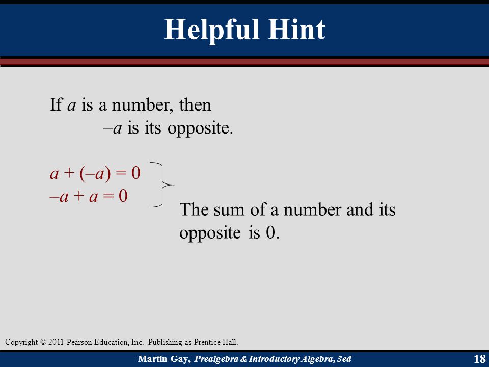 Chapter 1 / Whole Numbers and Introduction to Algebra