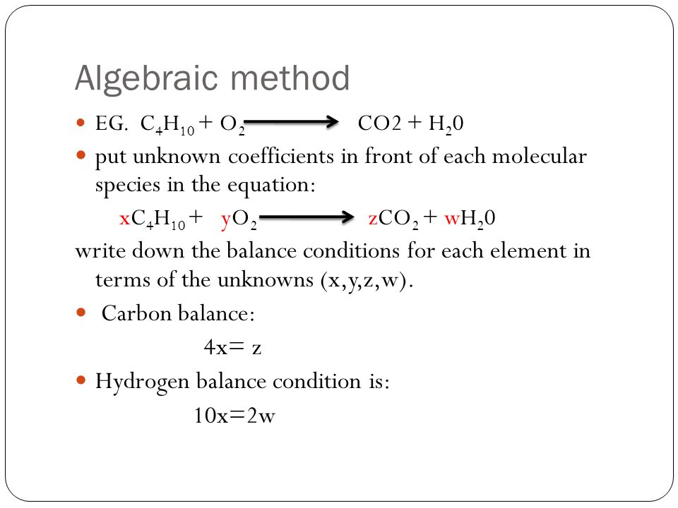 Balancing Chemical Equation Ppt Download