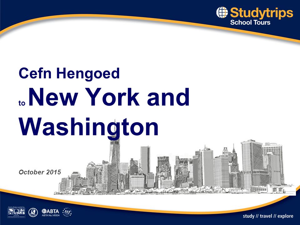 Cefn Hengoed to New York and Washington October 2015