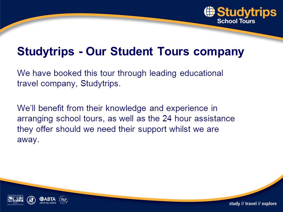 Studytrips - Our Student Tours company