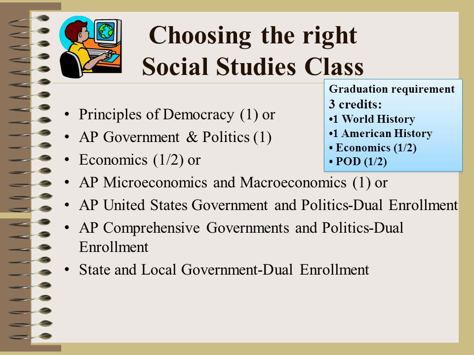 Choosing the right Social Studies Class