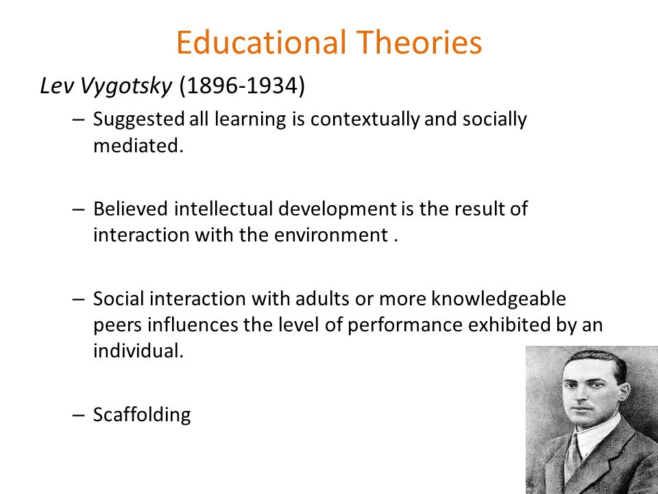 Educational Theories Lev Vygotsky ( )