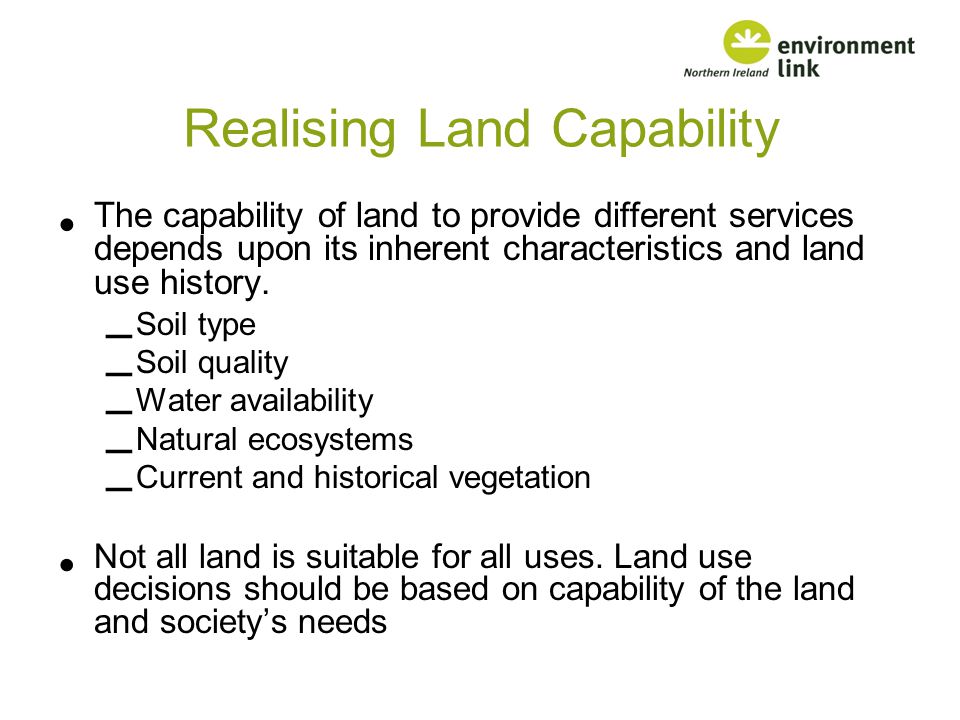 Realising Land Capability