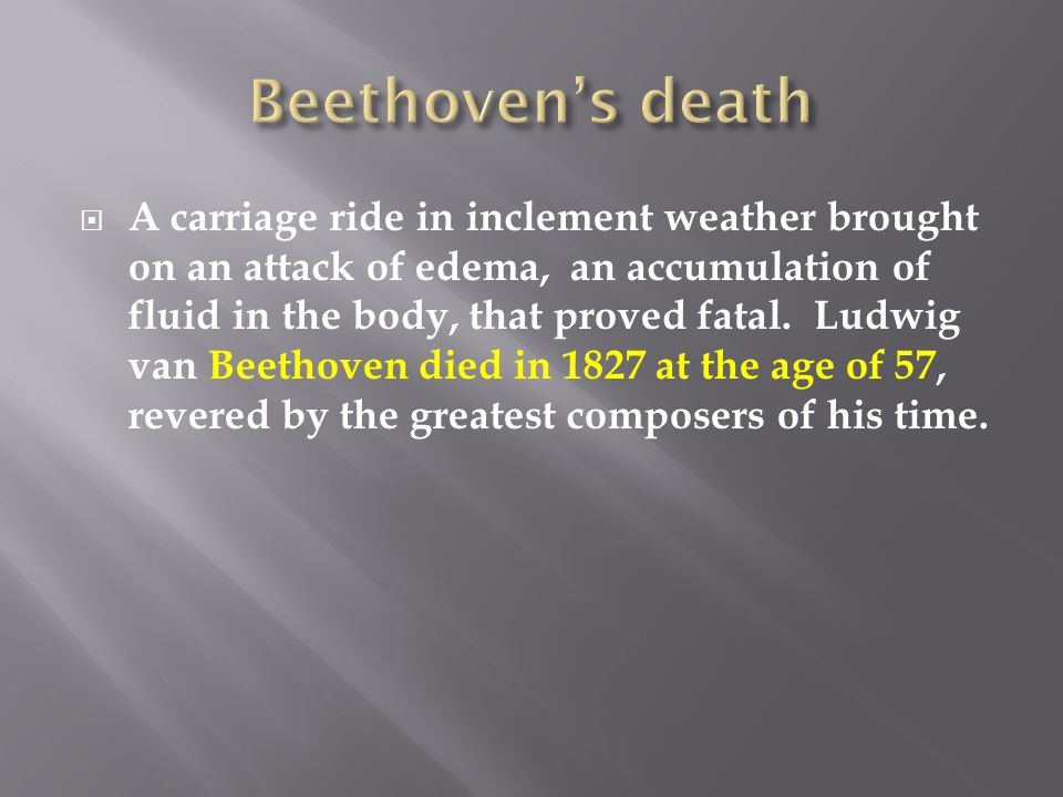 Beethoven’s death