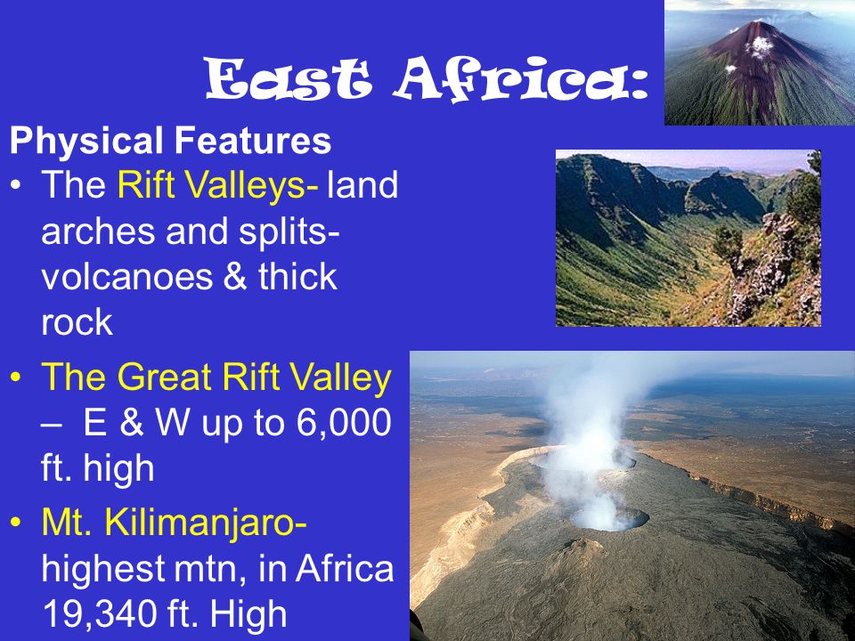 East Africa: Physical Features