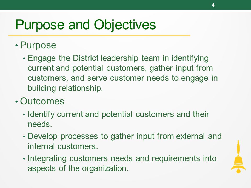 Purpose and Objectives