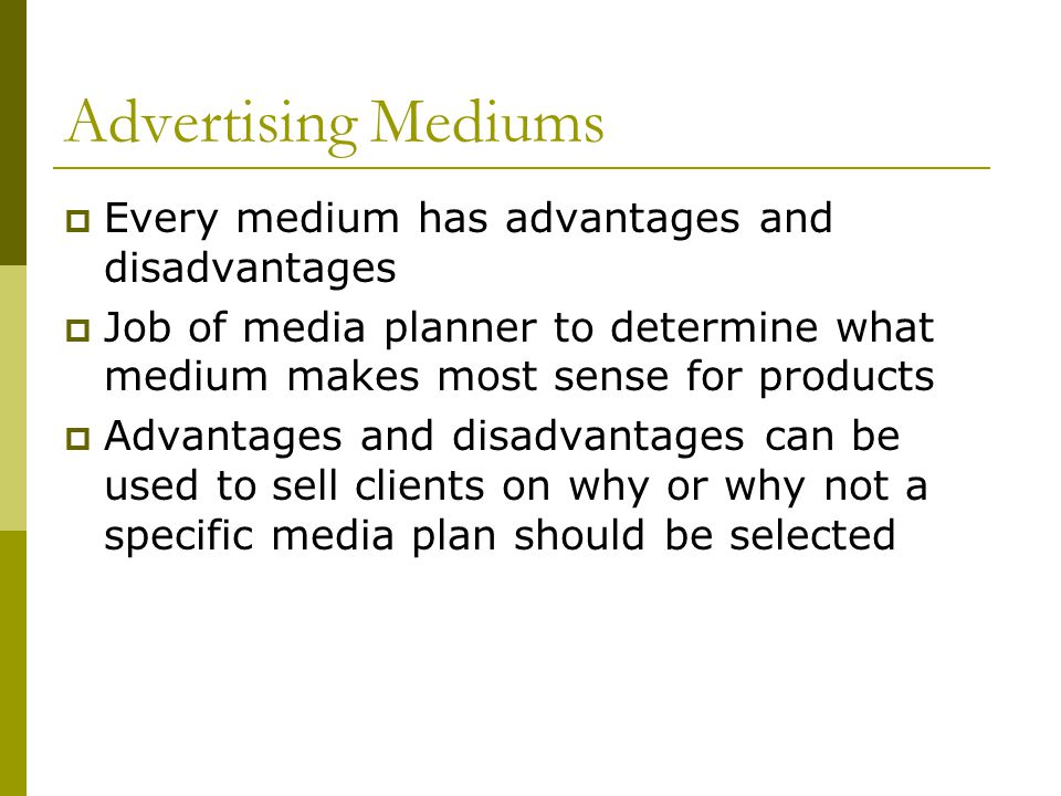 advantages and disadvantages of advertising