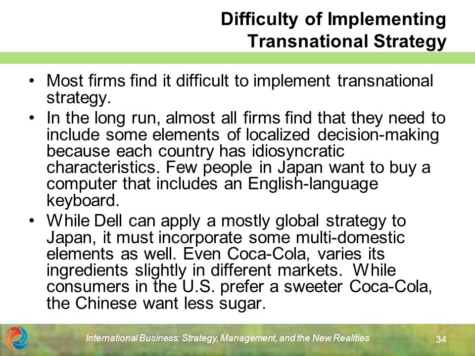 transnational strategy problems