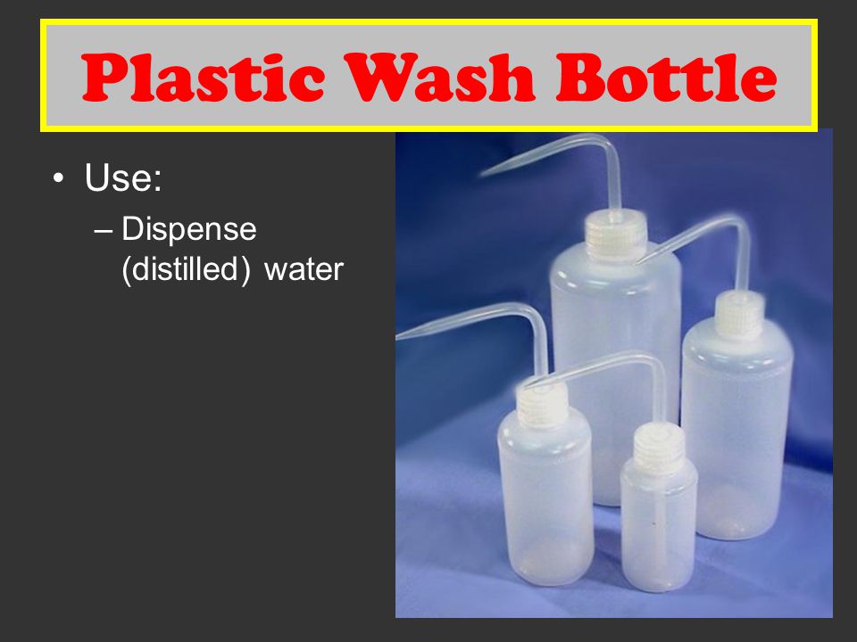 Plastic Wash Bottle Plastic Wash Bottle Use: