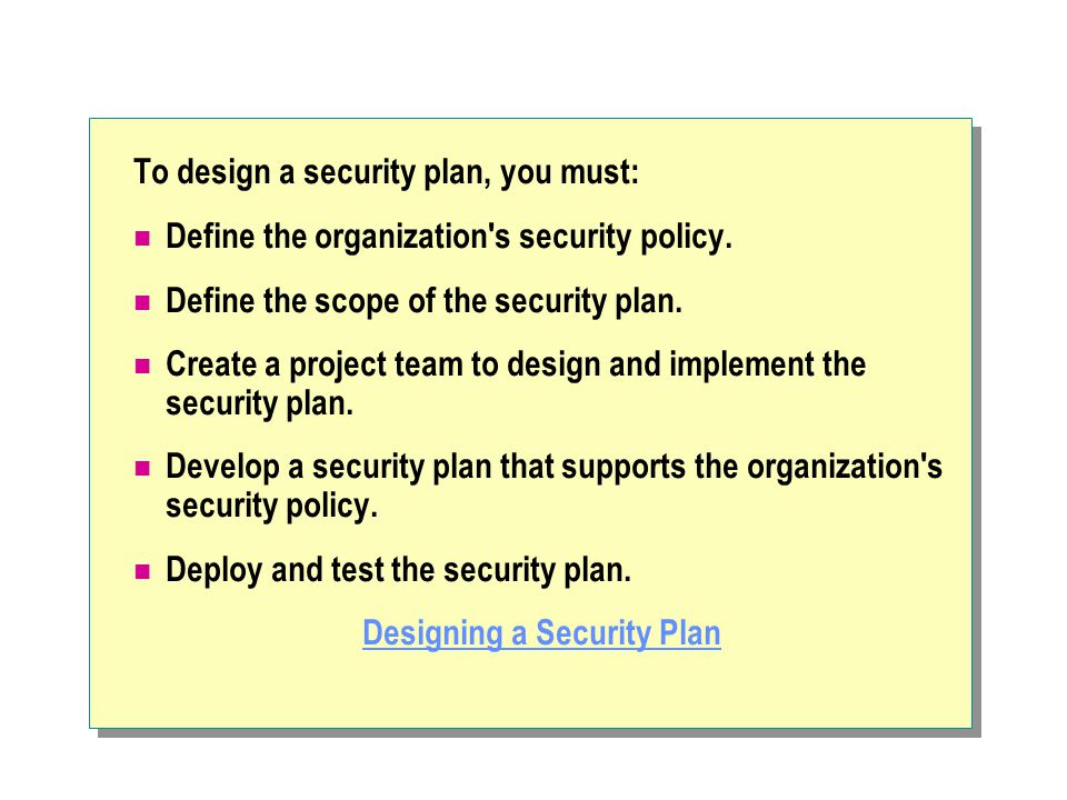 Module 15: Developing a Security Plan - ppt download