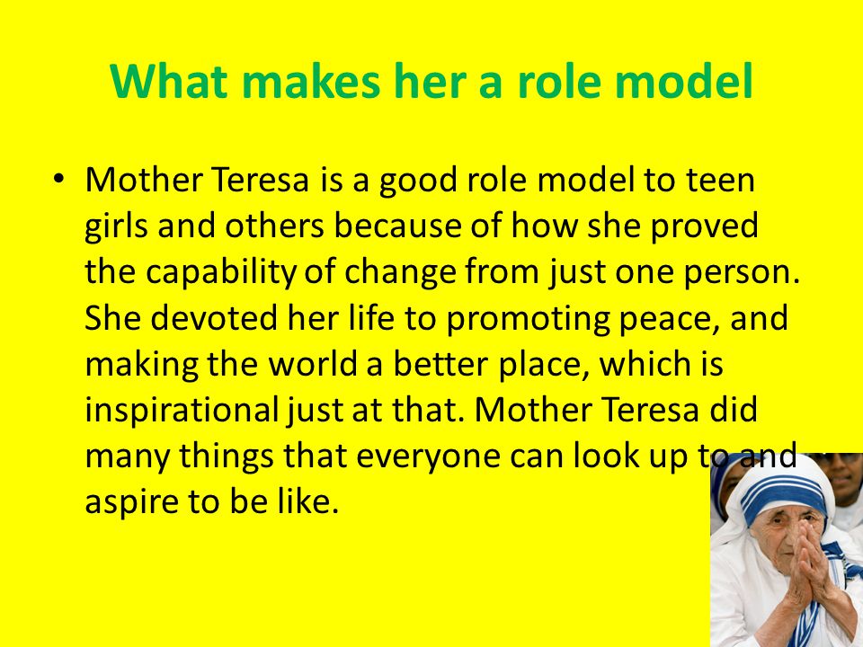 mother teresa role model