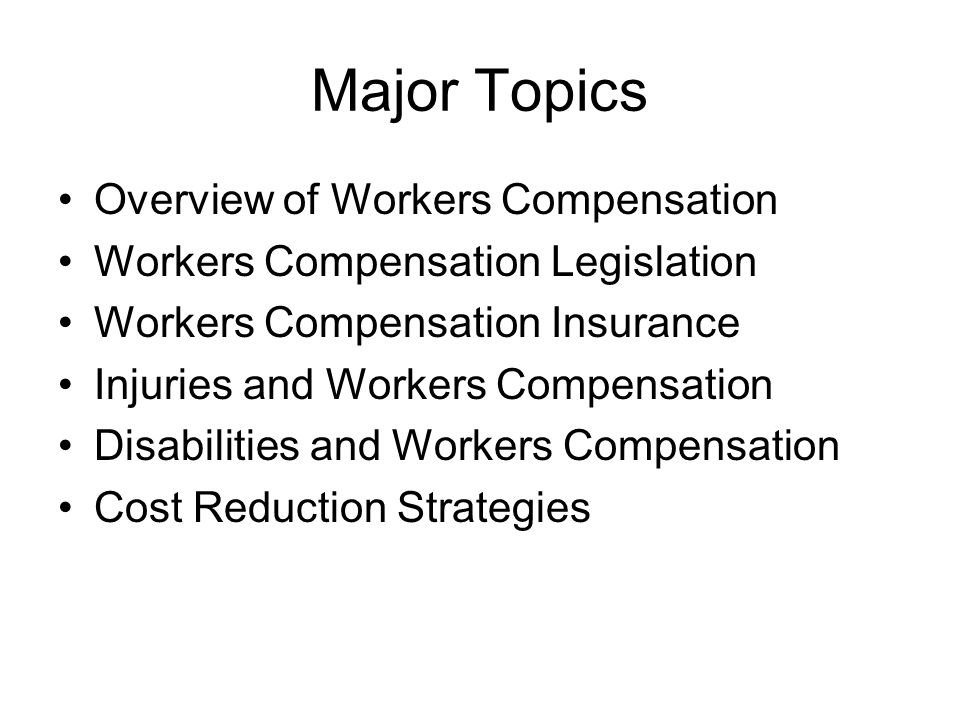 Workers' Compensation - ppt video online download