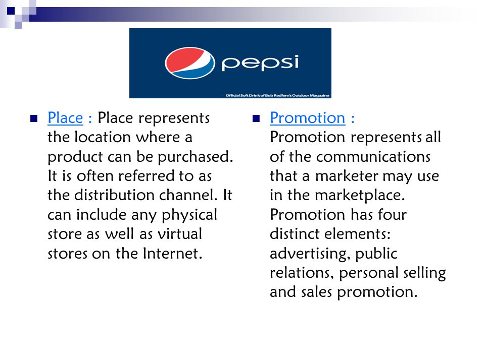 marketing plan of pepsi