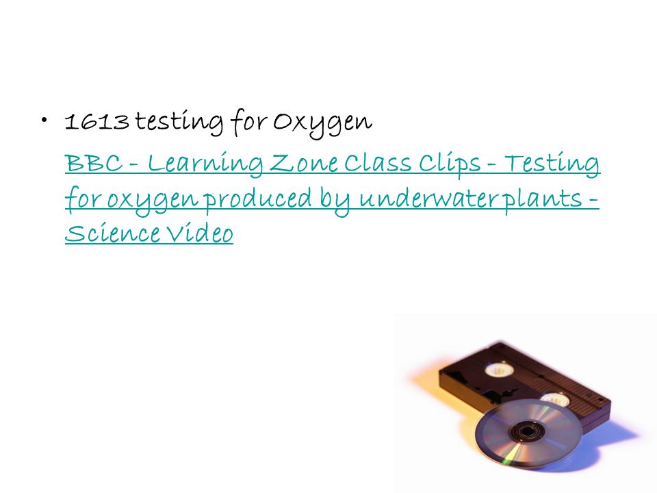 1613 testing for Oxygen BBC - Learning Zone Class Clips - Testing for oxygen produced by underwater plants - Science Video.