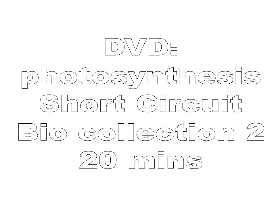 DVD: photosynthesis Short Circuit Bio collection 2 20 mins