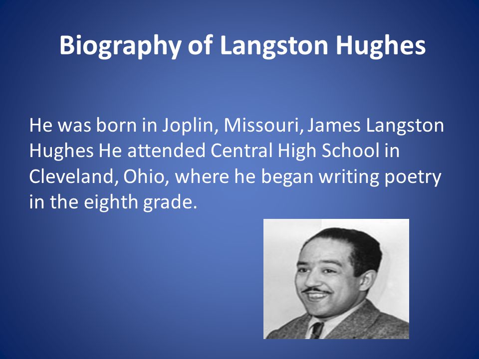 Biography of Langston Hughes