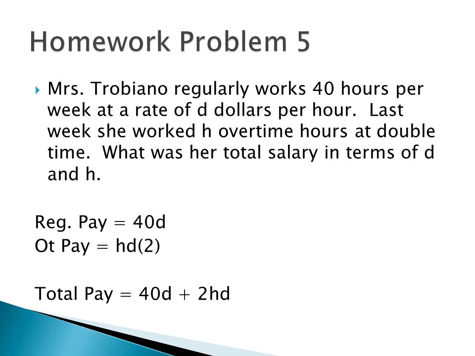 Homework Problem 5