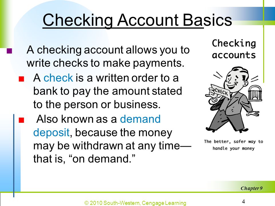 Checking Account Basics