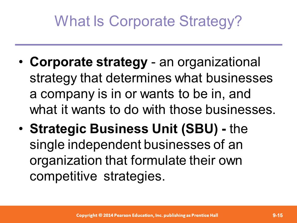 What Is Corporate Strategy