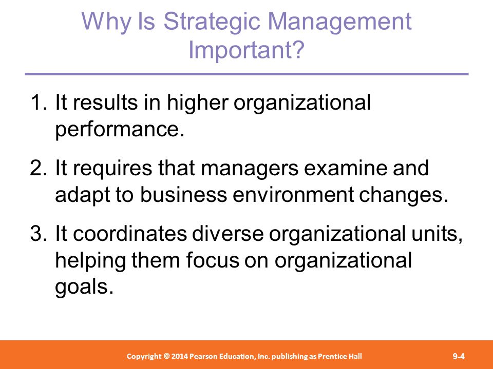 Why Is Strategic Management Important