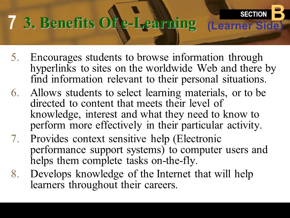 3. Benefits Of e-Learning