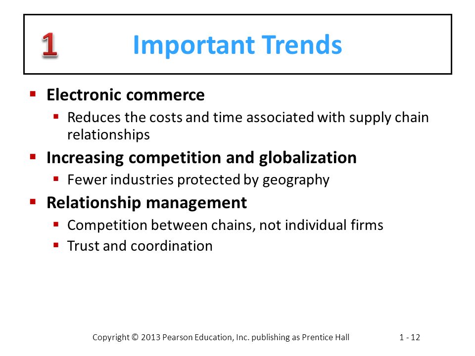 Important Trends Electronic commerce