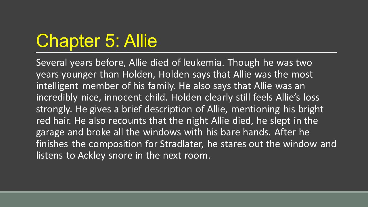 Chapter 5: Allie