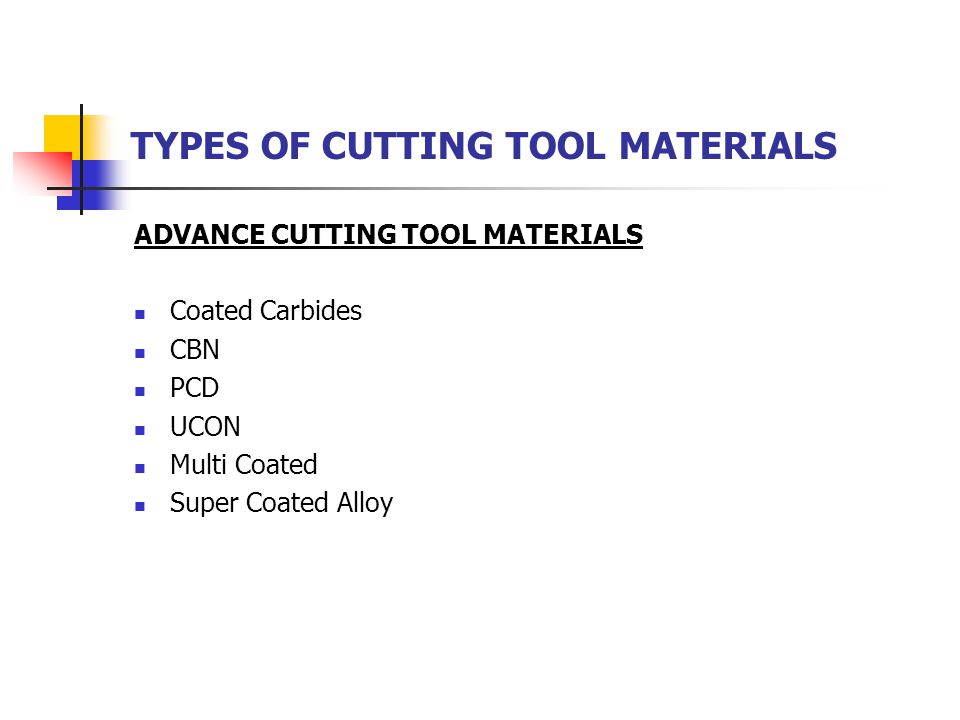 Cutting tool materials