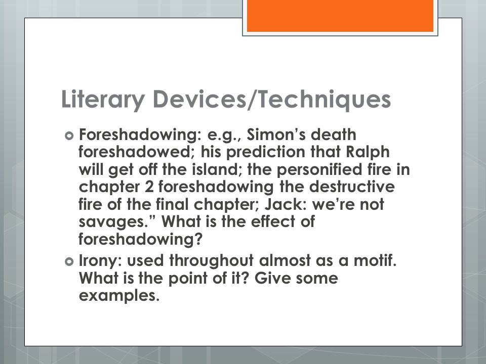 examples of irony in lord of the flies