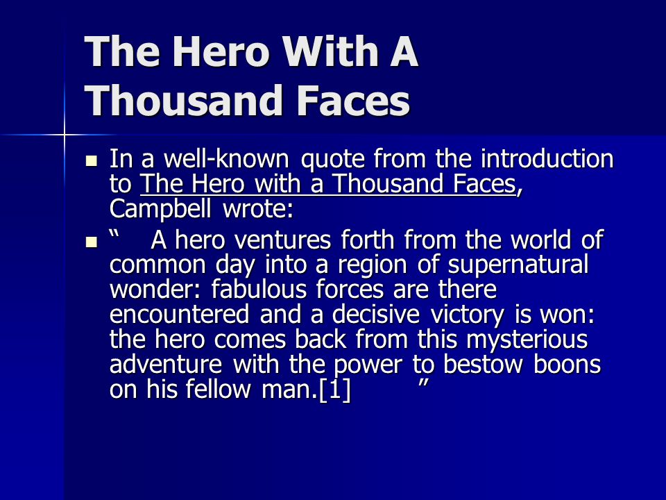 The Hero With A Thousand Faces